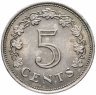 Купить Мальта 5 центов (cents) 1972-1981