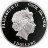 Купить Острова Кука 2 доллара 2015 "Мир охоты - баран Архар" с сертификатом