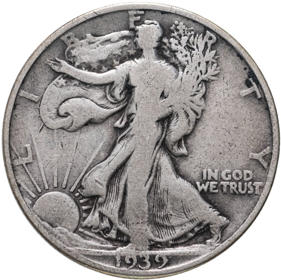 купить США 50 центов (1/2 доллара, half dollar) 1939