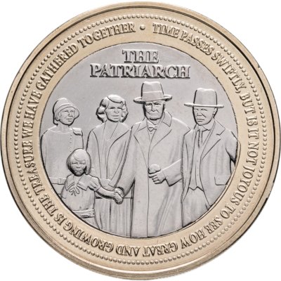 купить Джерси 2 фунта 2024 "150 лет со дня рождения Уинстона Черчилля. Патриарх"