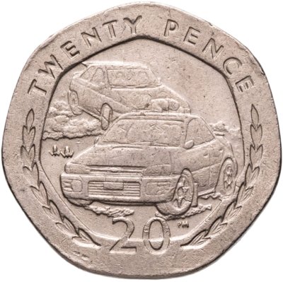 купить Остров Мэн 20 пенсов (pence) 1998