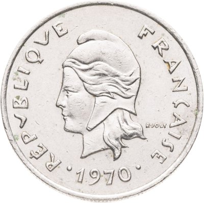 купить Новые Гебриды 10 франков (francs) 1970