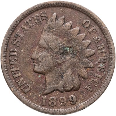 купить США 1 цент (cent) 1899 Indian Head Cent
