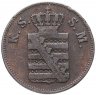 Купить Германия, Саксония 2 пфеннига (pfennige) 1856 F