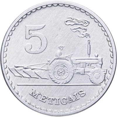купить Мозамбик 5 метикалов (meticais) 1982