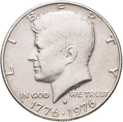 купить США 50 центов (1/2 доллара, half dollar) 1976 D "200 лет независимости США"