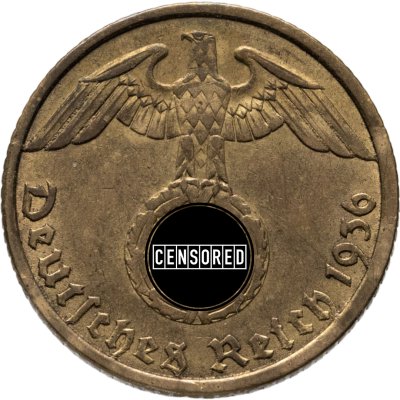 купить Германия, Третий рейх 5 рейхспфеннигов (reichspfennig) 1936