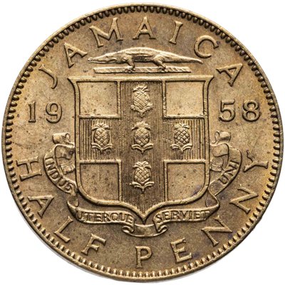 купить Ямайка 1/2 пенни (penny) 1958