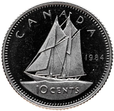 купить Канада 10 центов (cents) 1984