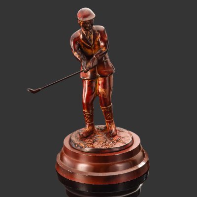 купить Скульптура "Гольфист" ("Игрок в гольф"), металл, литье, крашение, Западная Европа, 1980-2000 гг.