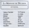 Купить Конго 10 франков 2007 «Волчок. Монета принятия решений»