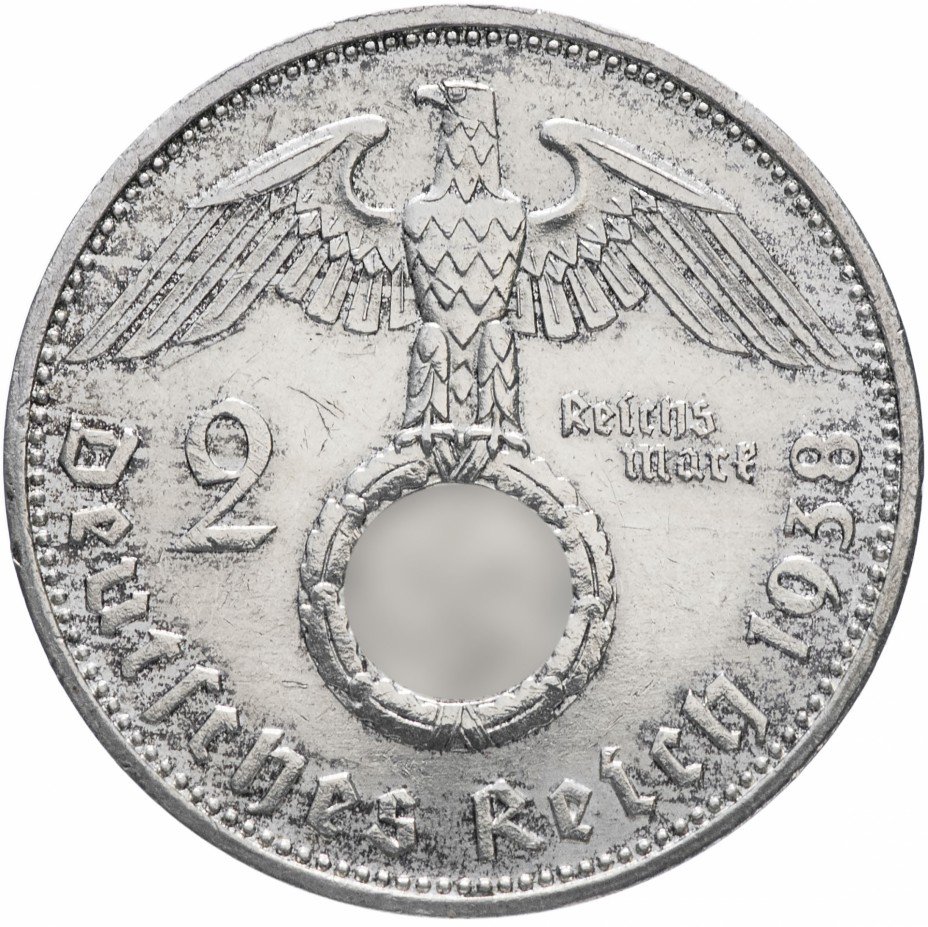 купить Третий Рейх 2 марки 1938