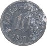 Купить Германия, Бергцаберн 10 пфеннигов 1917