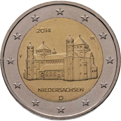 купить Германия 2 евро (euro) 2014 F "Федеральные земли Германии - Церковь Св. Михаэля, Нижняя Саксония"
