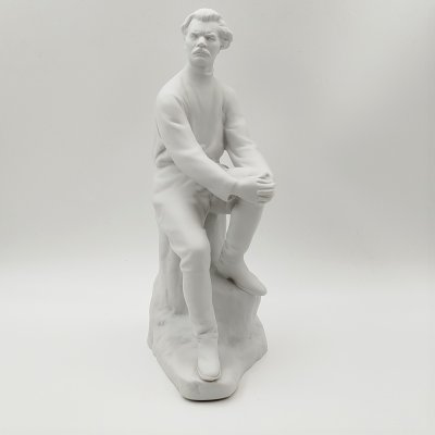 купить Статуэтка "Максим Горький", автор В.Г. Стамов,, бисквит, Ленинградский фарфоровый завод (ЛФЗ), СССР, 1950-1960 гг.