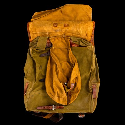 купить Ранец общевойсковой "Tornister 34" из 12/J.R.93, кожа, шерсть, алюминий, брезент, Германия, 1937 г.