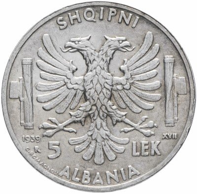 купить Албания 5 лек 1939