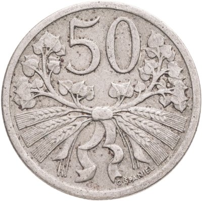 купить Чехословакия 50 геллеров (haleru) 1922