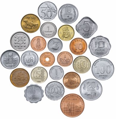 Купить Набор монет Азия  1972-2018 (25 монет)