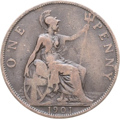 купить Великобритания 1 пенни (penny) 1901