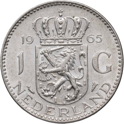 купить Нидерланды 1 гульден (gulden) 1965