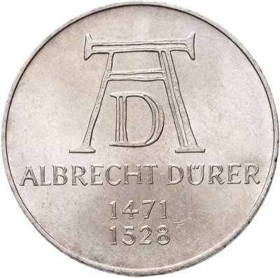 купить Германия 5 марок (deutsche mark) 1971 500 лет со дня рождения Альбрехта Дюрера