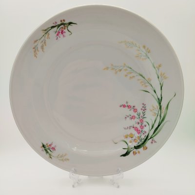 купить Блюдо круглой формы, украшенное цветочным декором, фарфор, деколь, золочение, Bareuther & Co., Bavaria, Германия, 1931-1945 гг.