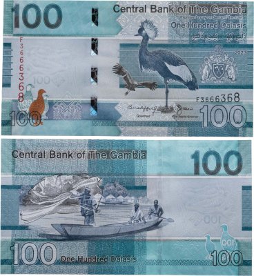 купить Гамбия 100 даласи 2023 год (Pick 41c)