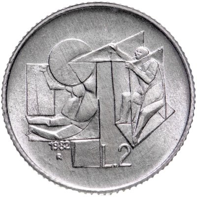 купить Сан-Марино 2 лиры 1982 "Социальные достижения"
