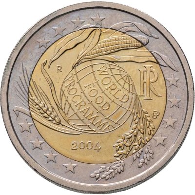 купить Италия 2 евро (euro) 2004 "50 лет Всемирной Продовольственной программы"
