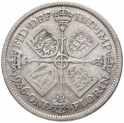 купить Великобритания 1 флорин 1936