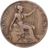 Купить Великобритания 1 пенни (penny) 1909