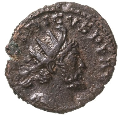 Купить Римская Империя, Тетрик, 270-273гг, Антониниан (Реверс: Хиларитас влево, держит пальмовую ветвь и рог изобилия)