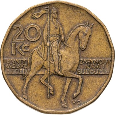 купить Чехия 20 крон (korun) 1999