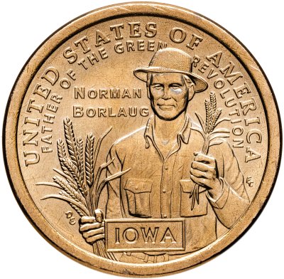 купить [НОВИНКА!] США 1 доллар 2026 D "Айова. Норман Борлоуг, отец Зелёной революции", ( Денвер) D