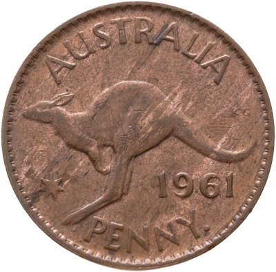 купить Австралия 1 пенни (penny) 1961