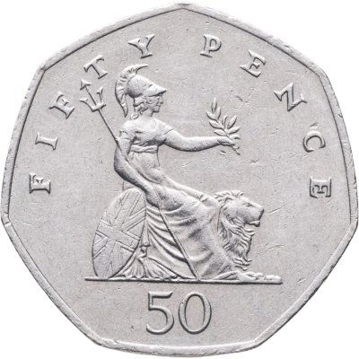 купить Великобритания 50 пенсов (pence) 2001