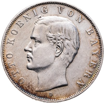 купить Германская империя (Бавария) 3 марки (mark) 1908 D