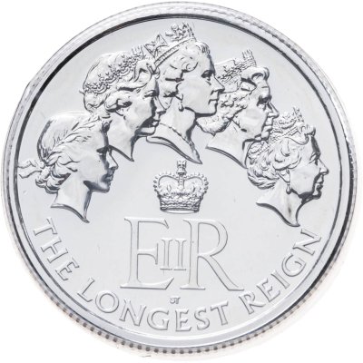 купить Великобритания 20 фунтов (pounds) 2015 "Елизавета II - Самый долго правящий монарх" в буклете