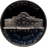 Купить США 5 центов (cents) 2001 S Proof "Jefferson Nickel (Джефферсон)"  знак монетного двора "S" - Сан-Франциско