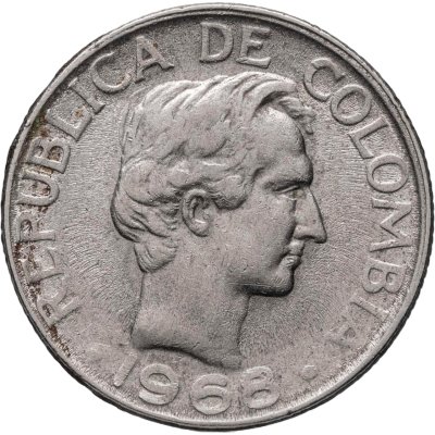 купить Колумбия 20 сентаво (centavos) 1968