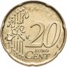 Купить Ватикан  20 евроцентов (euro cent) 2005 "Вакантный престол" в слабе Монетник. ру MS63