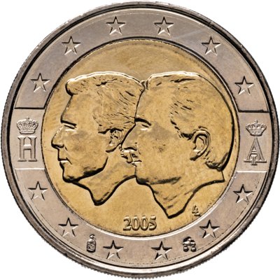 купить Бельгия 2 евро (euro) 2005 "Бельгийско-Люксембургский экономический союз"