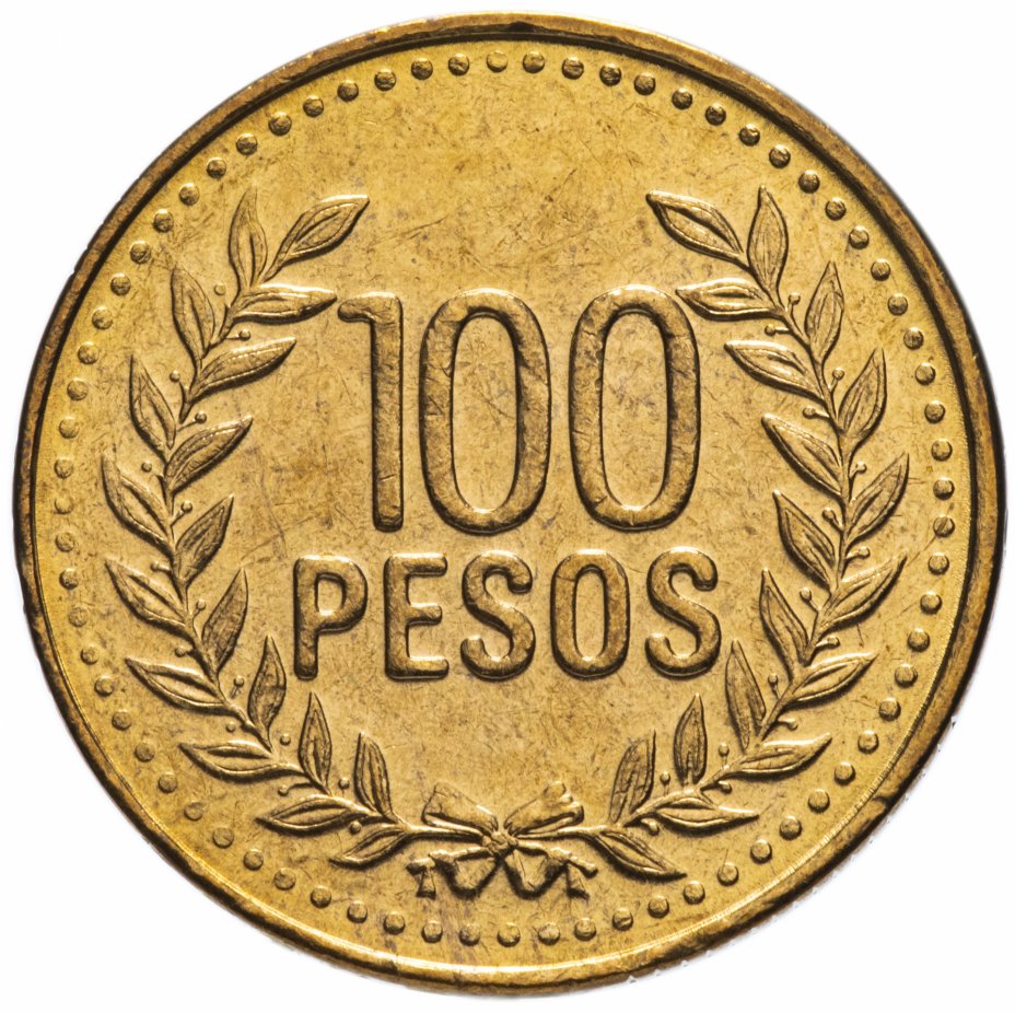 купить Колумбия 100 песо (pesos) 2011-2012