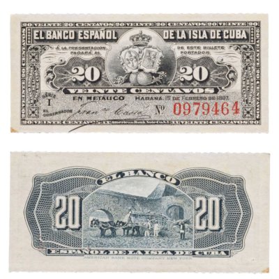 купить Куба 20 сентаво 1897 года P-53