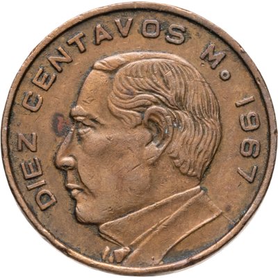 купить Мексика 10 сентаво (centavos) 1967
