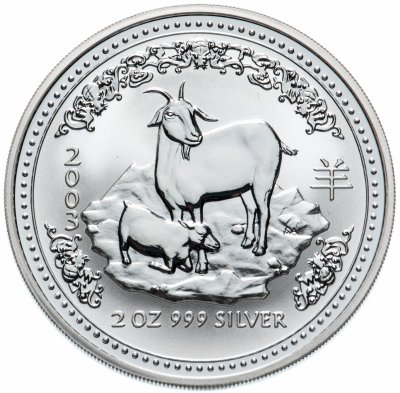 купить Австралия 2 доллара (dollars) 2003 "Китайский гороскоп - Год козы"