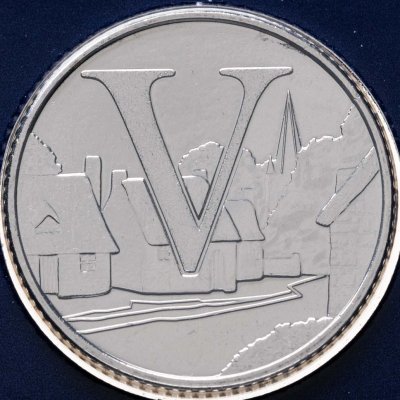 купить Великобритания 10 пенсов 2018 «Азбука буква V»