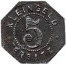 Купить Германия "Лейткирх" 5 пфеннигов 1918 нотгельд
