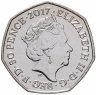 Купить Великобритания 50 пенсов (pence) 2017 "150 лет со дня рождения Беатрис Поттер, Джереми Фишер"